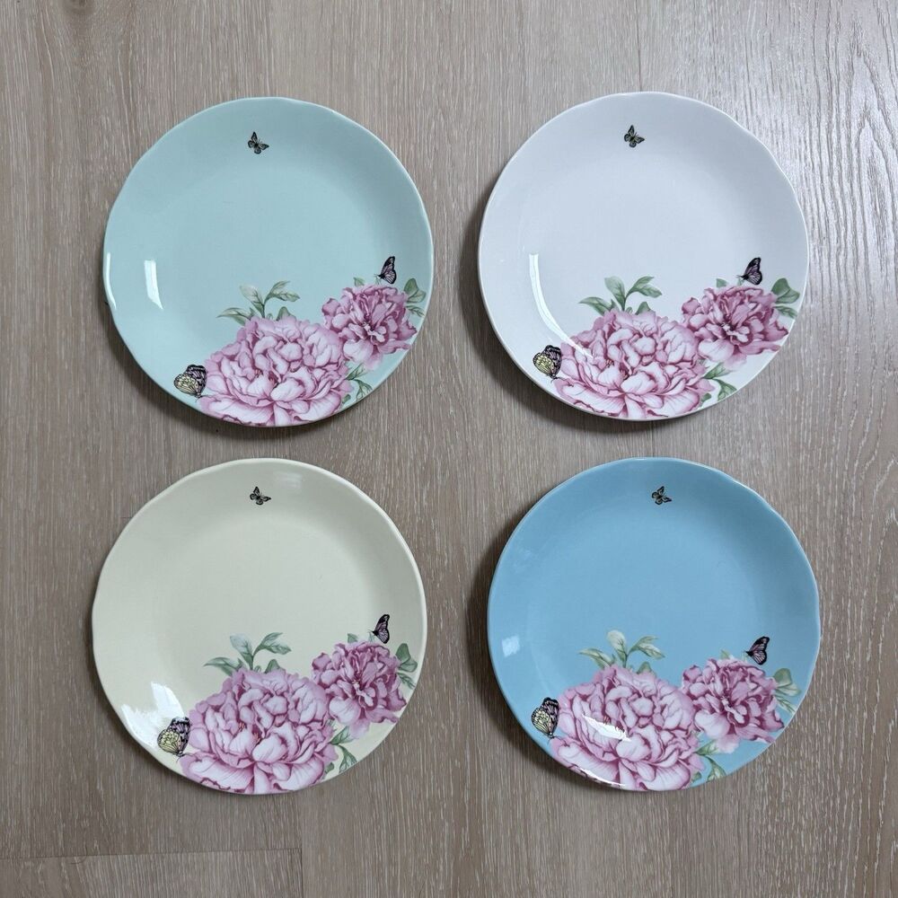 Miranda Kerr Royal Albert Everyday Friendship Accent 8" Plates Set of 4 Boho